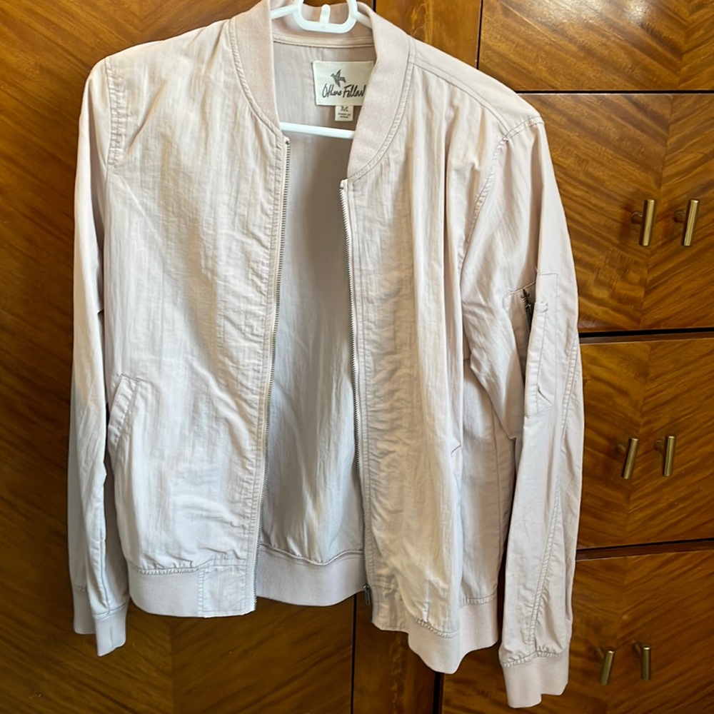 Dusty pink bomber jacket